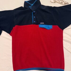 Patagonia Synchilla Fleece - Red and and Navy. Good condition.